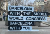 Clôture GSMA, MWC Barcelona du 28 février au 3 mars 2022 à Barcelone.